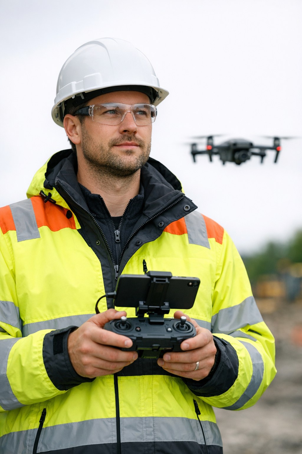 Sightline Aerial pilot operating DJI Mini 4 Pro